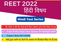 Reet Hindi Test Series