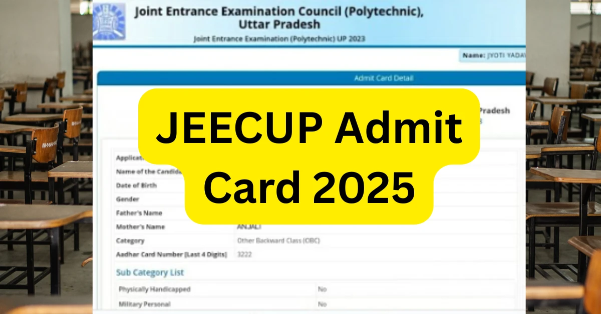 JEECUP Admit Card 2025